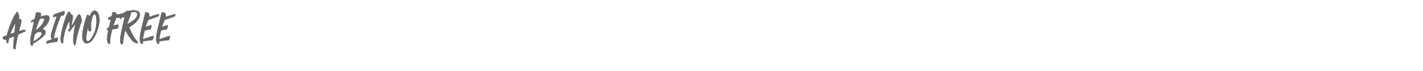 Abimo ABIMO FREE.ttf font preview